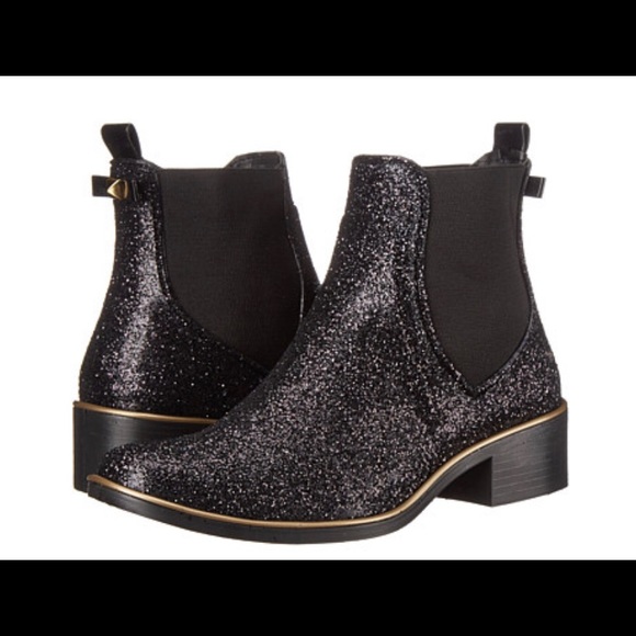 kate spade glitter booties